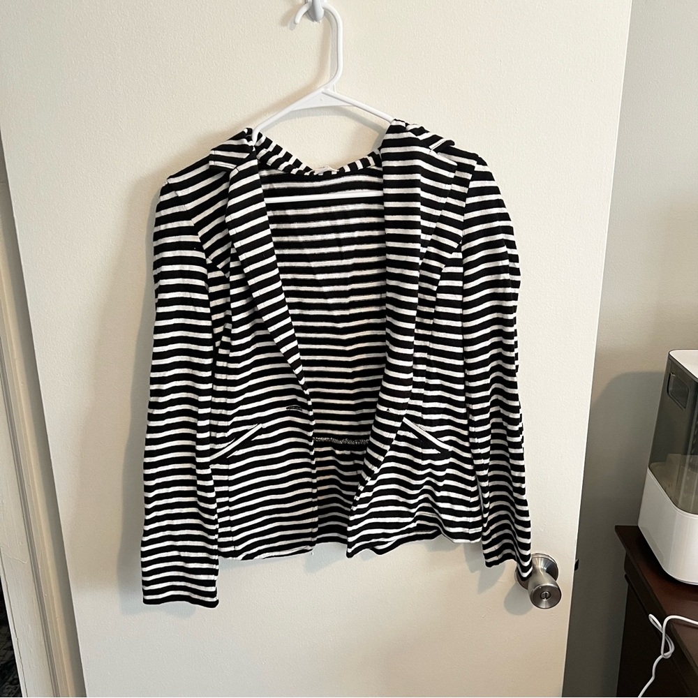 NWT Caslon Monochrome Striped Top